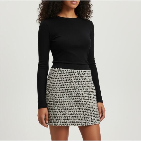 Milly Silk & Wool Blend Mini Skirt - Picture 1 of 8